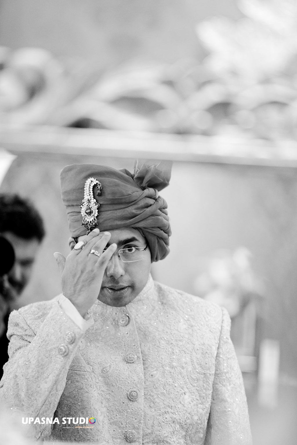 wedding photography groom getting ready indian